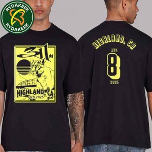 311 Band The Unity Tour 2025 In Highland CA Yaamava’ Theater At Yaamava’ Resort And Casino On August 8 Two Sided T-Shirt