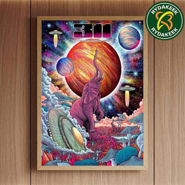 311 Band Unity Tour 2025 Event Merchandise Birmingham, Alabama Magic City At Avondale Brewing Company On August 27 2025 Home Decor Poster Canvas