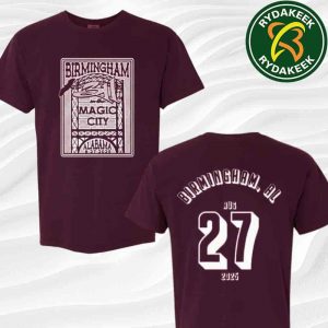 311 Band Unity Tour 2025 Event Merchandise Birmingham, Alabama Magic City At Avondale Brewing Company On August 27 2025 Two Sided Unisex T-Shirt