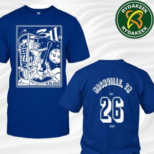 311 Band Unity Tour 2025 Event Merchandise Nashville On August 26 At The Pinnacle Two Sided Unisex T-Shirt