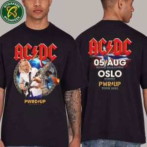 ACDC PWR UP Tour 2025 Exclusive Merch In Oslo Norway At Bjerke Travbane On August 5 Unisex T-shirt