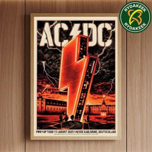 ACDC PWR Up Tour 2025 In Messe Karlsruhe Deutschland Event Tee August 17 Home Decor Poster Canvas