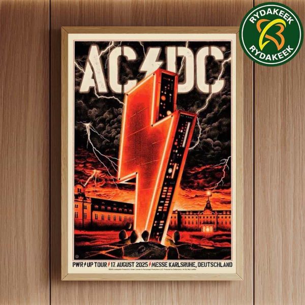 ACDC PWR Up Tour 2025 In Messe Karlsruhe Deutschland Event Tee August 17 Home Decor Poster Canvas