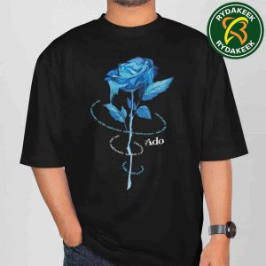 Ado’s 5th Anniversary Journey Pop-Up Store Merch 2025 Blue Rose Two Sided T-Shirt