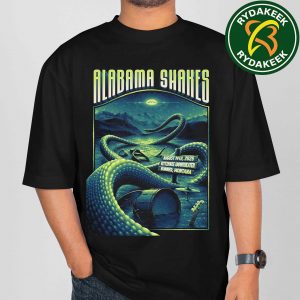 Alabama Shakes Exclusive Poster In Bonner, Montana At Kettlehouse Amphitheater On August 19 2025 Unisex T-Shirt