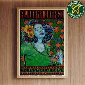 Alabama Shakes Exclusive Poster In Los Angeles California At Hollywood Bowl On August 13 2025 Home Decor Poster Canvas
