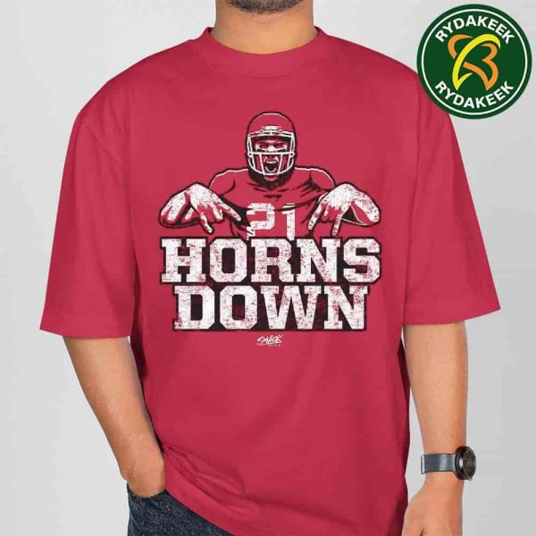 Arkansas Razorbacks Horns Down Anti-Texas NFL Cardinal Red Unisex T-Shirt