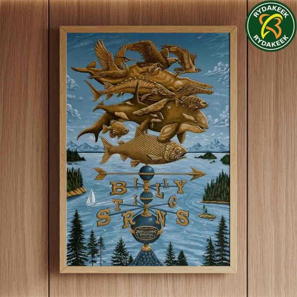 Billy Strings Concert Poster In Everett WA On Aug 22 2025 At Angel Of The Winds Arena Poster Canvas