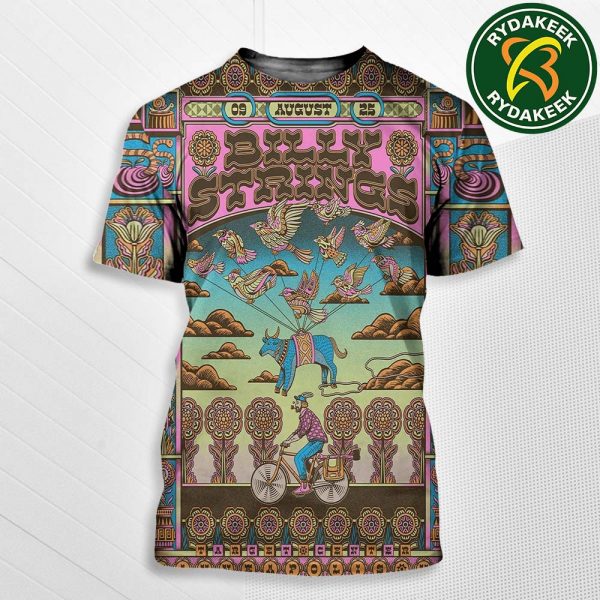 Billy Strings Minneapolis MN Exclusive Poster At Target Center On August 9 2025 All Over Print T-Shirt