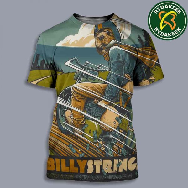 Billy Strings Summer Tour 25 In Milwaukeek WI On August 8 Art By Dan Dippel All Over Print Shirt