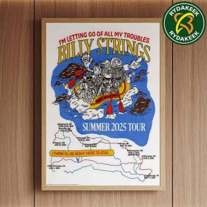 Billy Strings Summer Tour 25 Poster No 1 By Hailey Miller Beiden