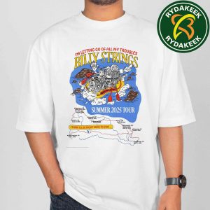 Billy Strings Summer Tour 25 Poster No 1 By Hailey Miller Beiden T-shirt