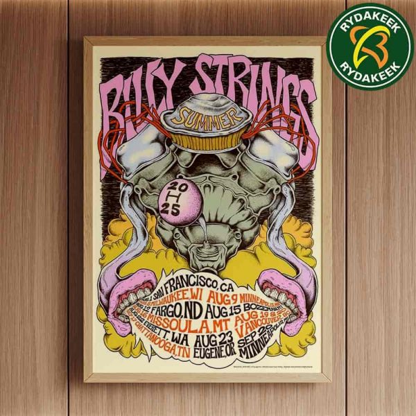 Billy Strings Summer Tour 25 Poster No 2 By Logan Fox
