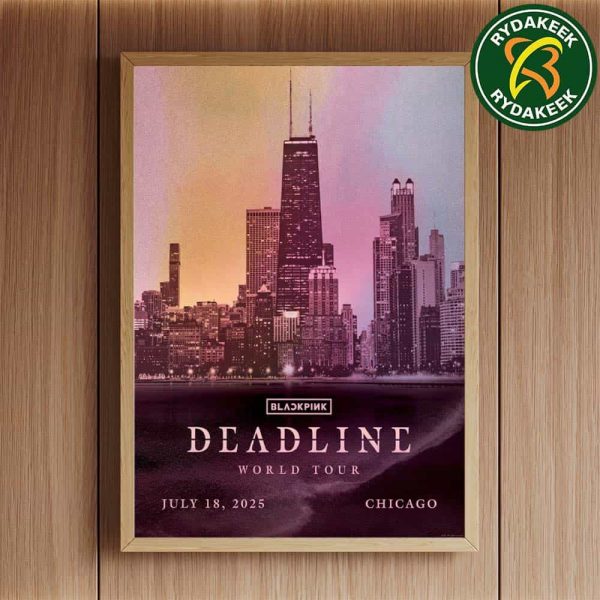 Blackpink Deadline World Tour 2025-2026 Exclusive Tee Chicago IL USA At Soldier Field On July 18 Merchandise Home Decor Poster Canvas