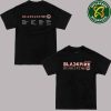 Blackpink Deadline World Tour 2025-2026 Tour Asia Europe North America Continent Logo Merchandise Two Sided Unisex T-Shirt