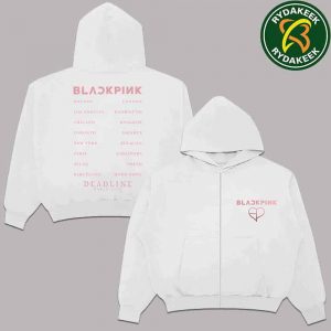 Blackpink Deadline World Tour 2025-2026 Tour Foil Zip Hoodie Shirt
