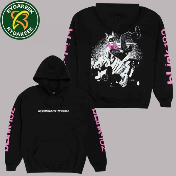 Blink 182 Missionary Impossible 2025 Tour Pull Over Hoodie Shirt