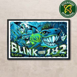 Blink 182 Missionary Impossible Tour In Tampa FL On August 29 2025 Home Decor Poster Canvas