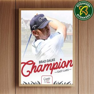 Brad Dalke Congratulations Champion The Creator Classic At East Lake 2025 Golf Home Decor Poster Canvas