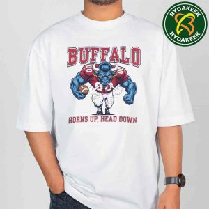 Buffalo Bills Football NFL Horns Up Head Down Unisex T-Shirt