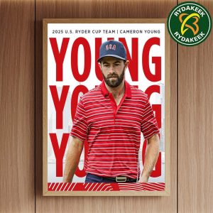 Cameron Young The US Ryder Cup Team 2025 Home Decor Poster Canvas