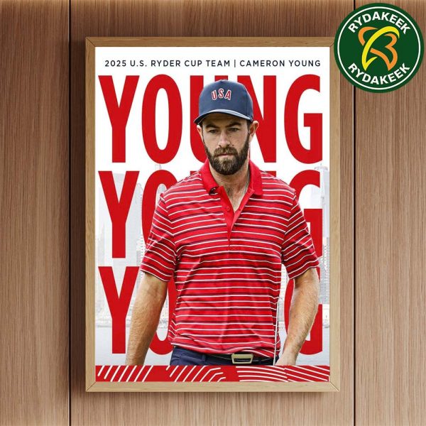 Cameron Young The US Ryder Cup Team 2025 Home Decor Poster Canvas