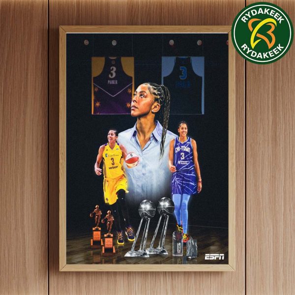 Candace Parker WNBA Legend No 3 Jersey Retirement The Chicago Sky 2025 Home Decor Poster