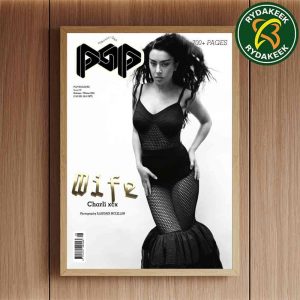 Charli XCX Wife Golden Pop Magazine Issue 53 Autumn Winter 2025 Alasdair Mclellan Photography Home Decor Poster Canvas