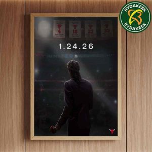 Chicago Bulls Announce Derrick Rose Jersey Retirement Night January 24 2026 At United Center Home Decor Poster Canvas