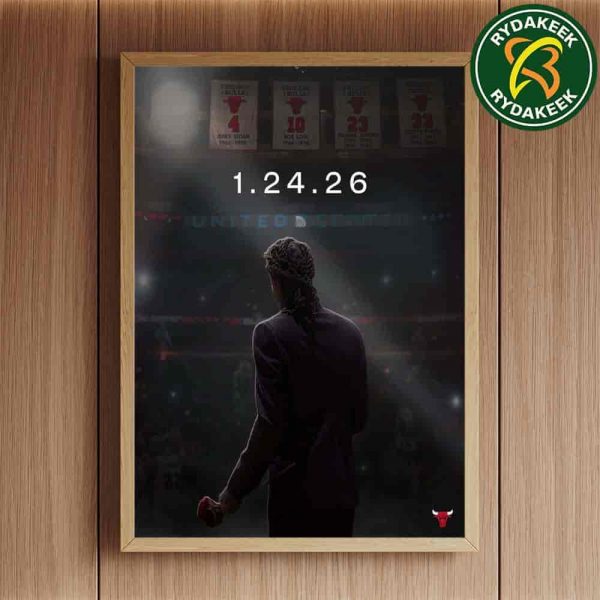 Chicago Bulls Announce Derrick Rose Jersey Retirement Night January 24 2026 At United Center Home Decor Poster Canvas