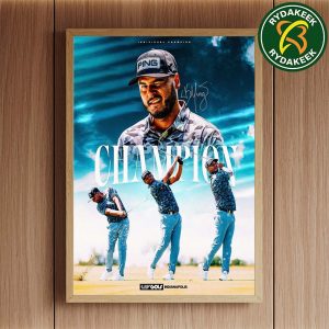 Congrats Sebastian Munoz Winners LIV Golf Indianapolis 2025 Home Decor Poster Canvas
