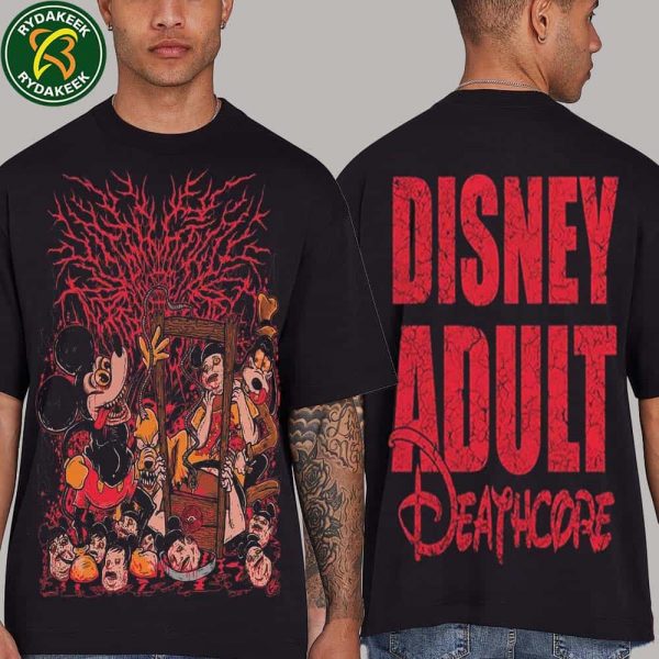 Death Core x Disney Adults The Heavy Hitter Tour This Fall Brotha 2025 Merchandise Tee Two Sided Print T-Shirt