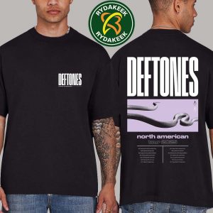 Deftones North American Tour August To September 2025 Merchandise Dates List Two Sides Unisex T-Shirt