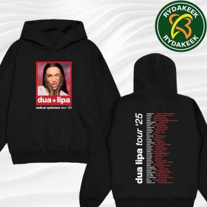 Dua Lipa Photo Dated 2025 Tour Hoodie Collection 2025 Hoodie Shirt