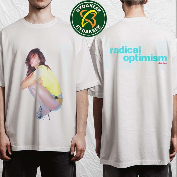 Dua Lipa Radical Optimism White Photo Tee Collection 2025 Merch Two Sided T-Shirt