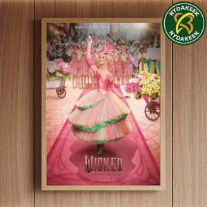 Exclusive Character Posters Wicked For Good Ariana Grande Is Glinda In Theaters On November 21 2025 Home Decor Poster Canvas