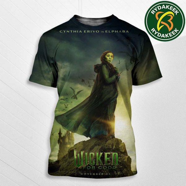 Exclusive Character Posters Wicked For Good Cynthia Erivo Is Elphaba In Theaters On November 21 2025 All Over Print T-Shirt