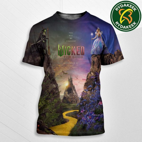 Exclusive Character Posters Wicked For Good You Will Be Changed In Theaters On November 21 2025 All Over Print T-Shirt