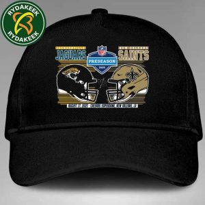 Jacksonville Jaguars Vs New Orleans Saints NFL Preseason Week 2 2025 August 17 Caesars Superdome New Orleans Matchups Helmet Graphics Hat