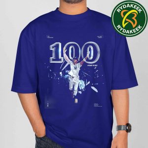 Jazz Chisholm Jr New York Yankees MLB 2025 Crushes Career Homer No. 100 T-Shirt