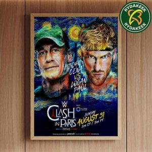 John Cena Vs Logan Paul WWE Clash In Paris France August 31 2025 Home Decor Poster Canvas