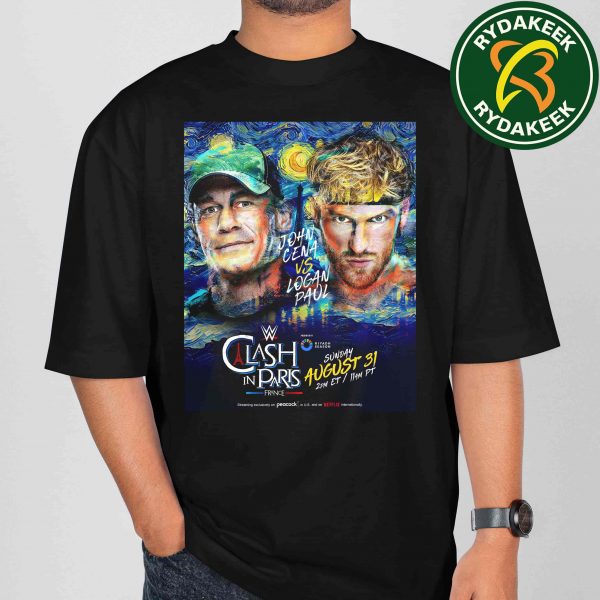 John Cena Vs Logan Paul WWE Clash In Paris France August 31 2025 Merchandise T-Shirt