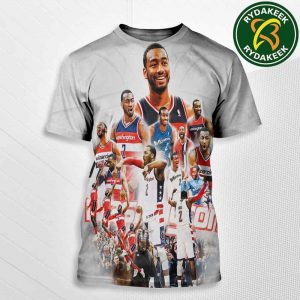 John Wall Washington Wizards NBA 2025 A Forever Wizard A Lasting legacy Congratulations Retirement All Over Print T-Shirt