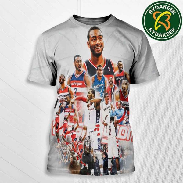 John Wall Washington Wizards NBA 2025 A Forever Wizard A Lasting legacy Congratulations Retirement All Over Print T-Shirt