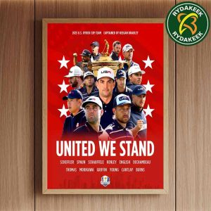 Keegan Bradley And The Boys Bethpage Black 2025 US Ryder Cup Team Home Decor Poster Canvas