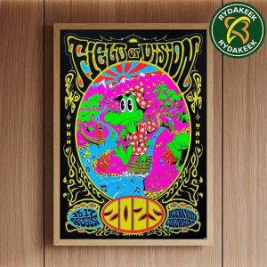 King Gizzard And The Lizard Wizard Field of Vision Exclusive Poster Buena Vista Colorado On August 15 2025 – August 17 2025  Home Decor Poster Canvas