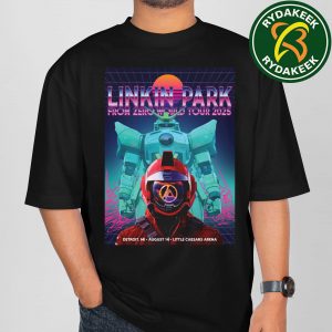 Linkin Park From Zero World Tour 2025 Exclusive Poster In Detroit Little Caesars Arena on August 14 Jahan T-Shirt