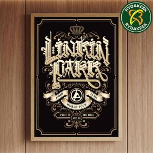 Linkin Park From Zero World Tour Denver CO At Ball Arena On September 3 2025 CRYPTIK Home Decor Poster Canvas