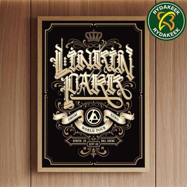 Linkin Park From Zero World Tour Denver CO At Ball Arena On September 3 2025 CRYPTIK Home Decor Poster Canvas