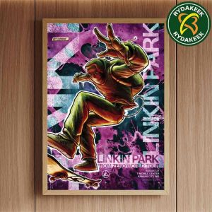Linkin Park From Zero World Tour Kansas City At T-Mobile Center On Aug 31 2025 NC Winters Home Decor Poster Canvas